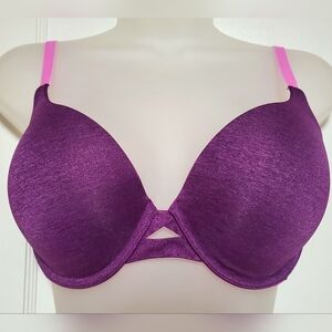 🆕️ NWOT Victoria's Secret Deep Purple and Pink Bra, 32DD